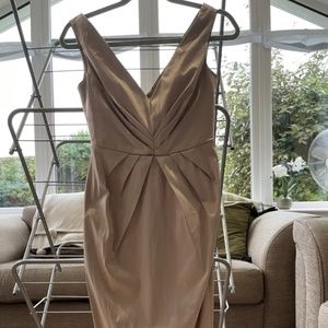 Asos Gold Dress Size 6 Formal Bridesmaid Cocktail Party Wedding